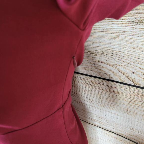 Zoe by Rachel Zoe Womens Peplum V-Neck Pullover Top Medium - Picture 5 of 8